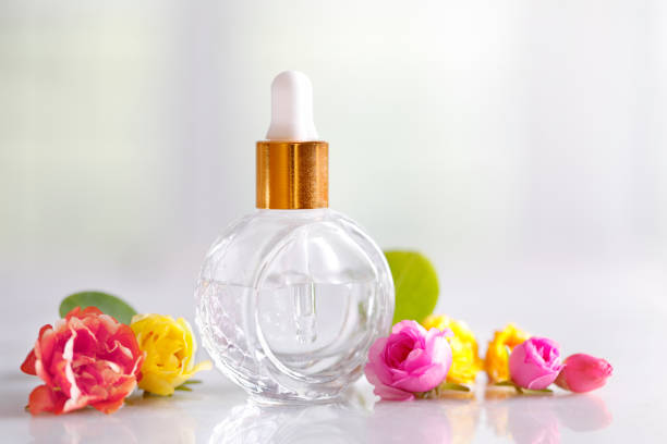 Natural perfume with flowers