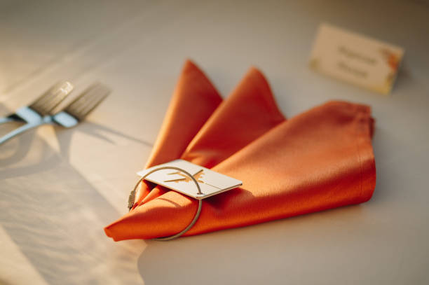 Table setting for an event party or wedding reception