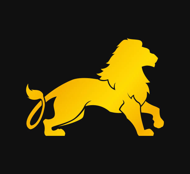 istock Lion silhouette - cut out vector lion icon, logo, mascot, character, tattoo, sticker 2176547497