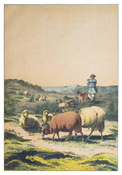 Hand colored engraving - Instructive Recreations for Youth. III. Series. Third Edition. Esslingen. J. F. Schreiber. 1876.