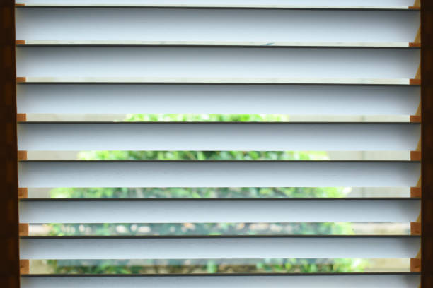 istock white window blinds in home, object for decorate interior of house 2176563643
