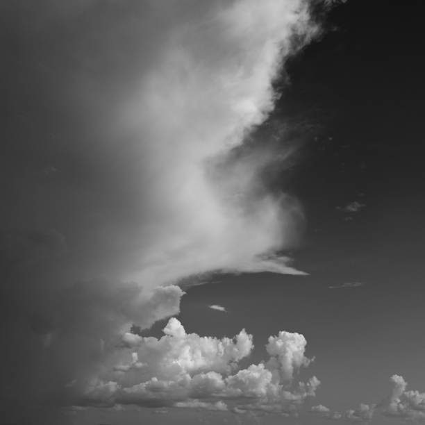 istock black and white image, buautiful sky with cloud in rainy day 2176563699