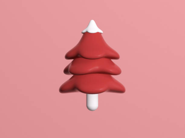 istock christmas concept christmas tree 3d rendering cartoon style 2176564622