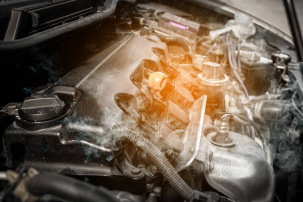 The car's engine has a problem. Car engine overheats and there was smoke causing damage to the engine.