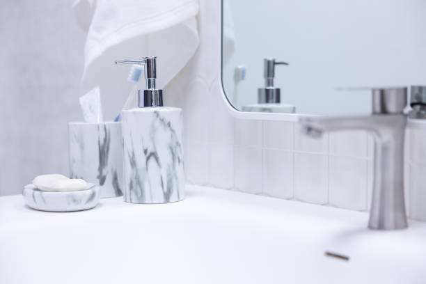 istock Bathroom storage equipment on the bathroom sink 2176582930