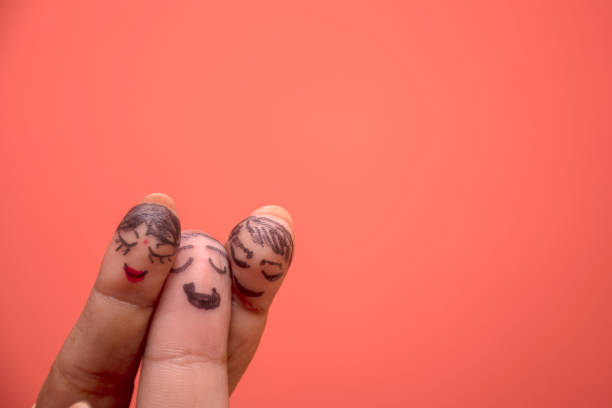 istock Three Decorated Fingers Representing Friendship Concept 2176588435