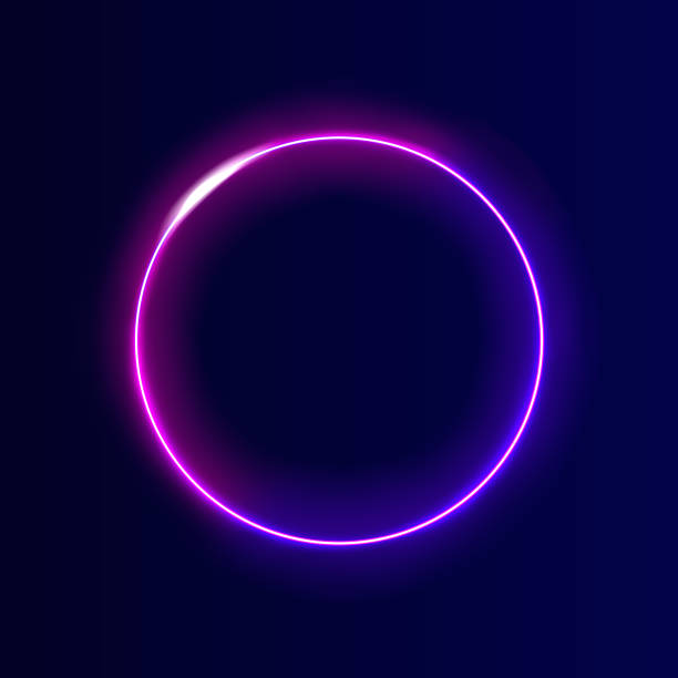 istock Neon swirl. Curve blue line light effect. Abstract ring background with glowing swirling background. Energy flow tunnel. Blue portal, platform. Magic circle vector. Luminous spiral. round frame 2176590891