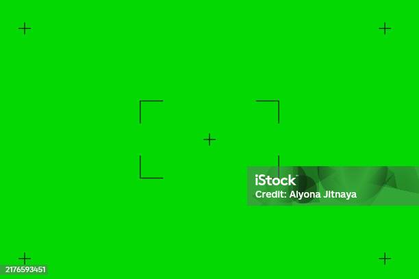 Greenscreen Grid Green Screen Chroma Key Background Viewfinder Camera Frame Video Film ...