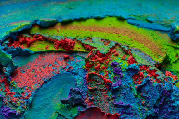 istock Different colors in abstract art. Beautiful decorative art 2176594984