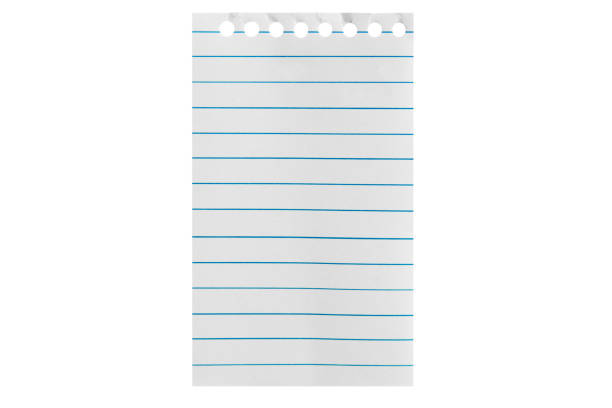 Blank sheet of paper for notes pinned by red pin, isolated on transparent background. Office blank paper concept