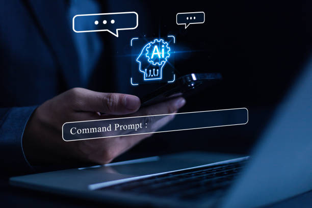 istock Businessman chatting with AI or artificial intelligence technology. A man uses a laptop computer to chat with an intelligent AI. 2176597481