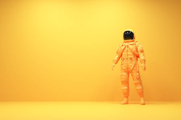 istock Astronaut in yellow suit. 2176615506
