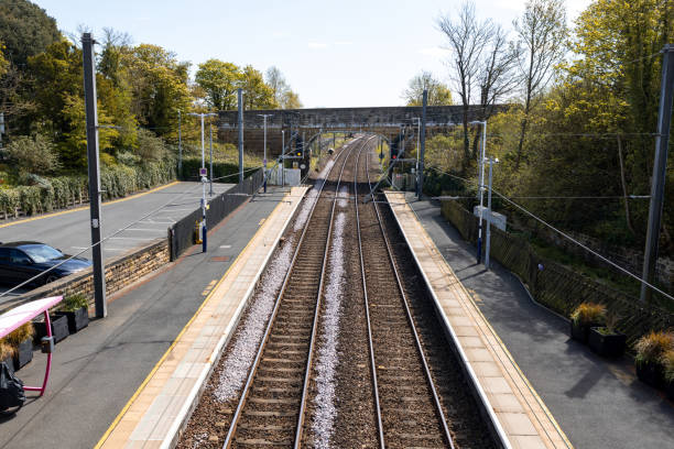 istock Railway Lines in Northumberland on a Sunny Spring Day 2176632569