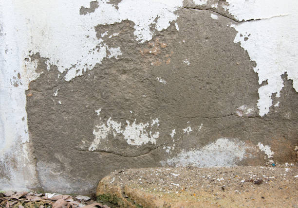 old painted walls that are affected by moisture