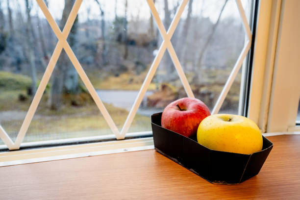 green apples on a table