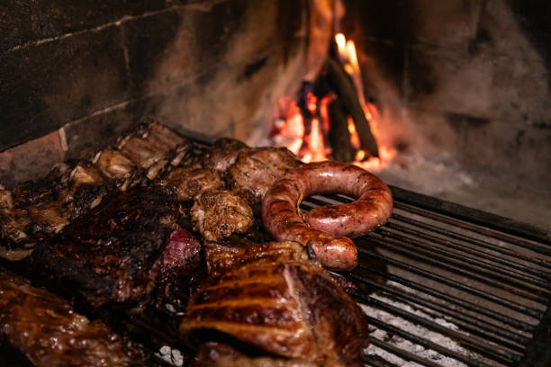 Typical cuts of Argentine grilled asado - Buenos Aires - Argentina