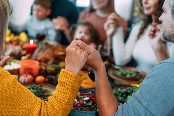 istock Family prayer. 2176675664