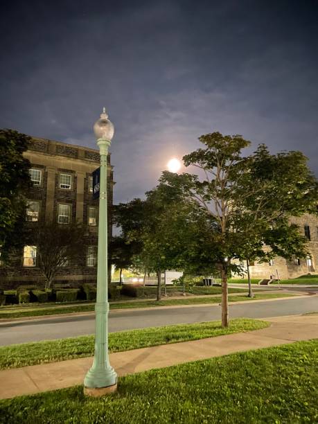istock Harvest Moon shines on Dal 2176690646