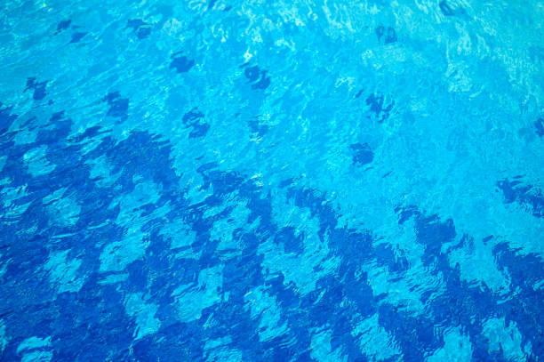 Shining blue water ripple background