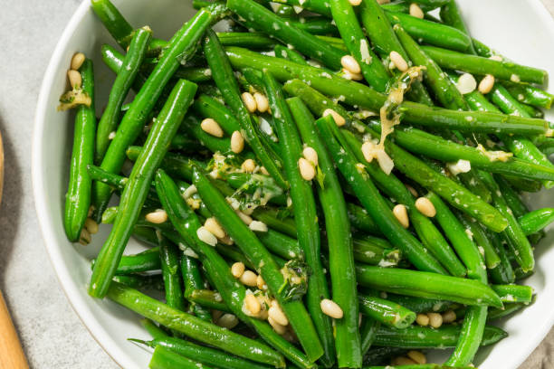 istock Garlicky Homemade Sauteed Green Beans 2176700413