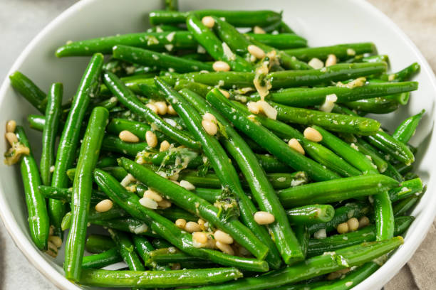 istock Garlicky Homemade Sauteed Green Beans 2176700657