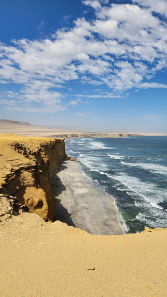 istock CLIFFS OVER THE BEACH. PARACAS NATIONAL RESERVE. PACIFIC OCEAN. PARACAS, PERU. 2176700935