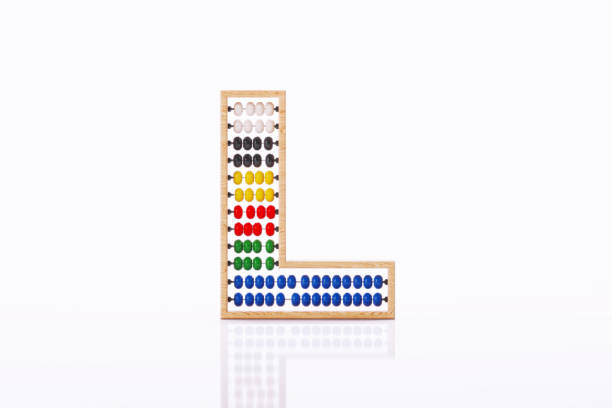 istock Letter L Made Of Abacus On White Background 2176701180
