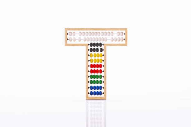 istock Letter T Made Of Abacus On White Background 2176701238