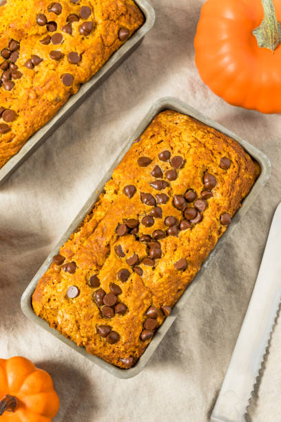 istock Homemade Chocolate Chip Pumpkin Bread Loaf 2176701369
