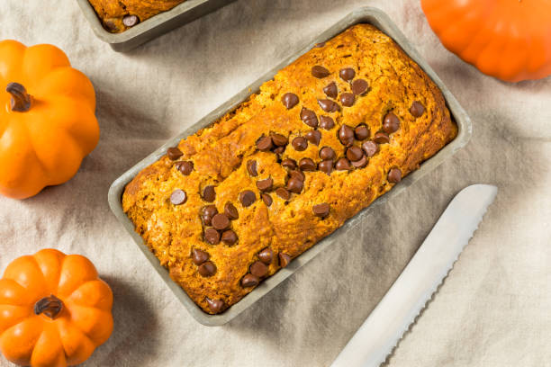 istock Homemade Chocolate Chip Pumpkin Bread Loaf 2176701730