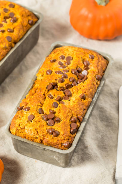 istock Homemade Chocolate Chip Pumpkin Bread Loaf 2176701796