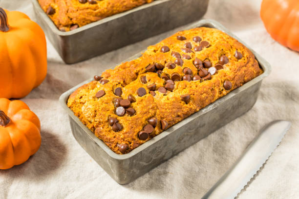 istock Homemade Chocolate Chip Pumpkin Bread Loaf 2176701896