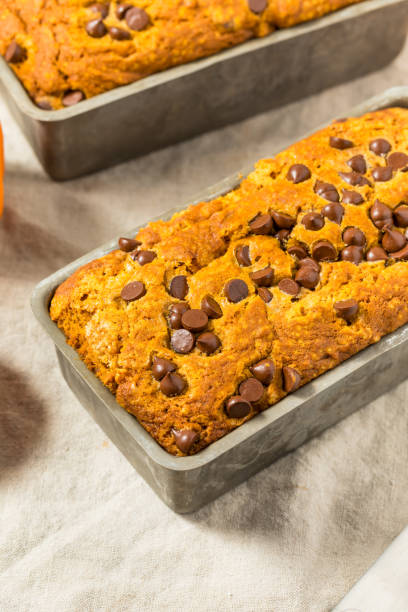 istock Homemade Chocolate Chip Pumpkin Bread Loaf 2176701958