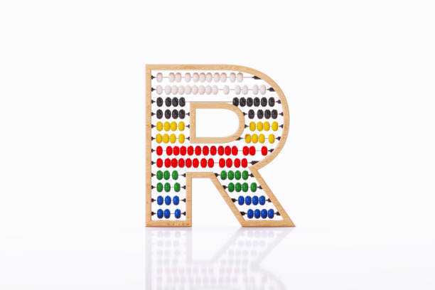 istock Letter R Made Of Abacus On White Background 2176702021