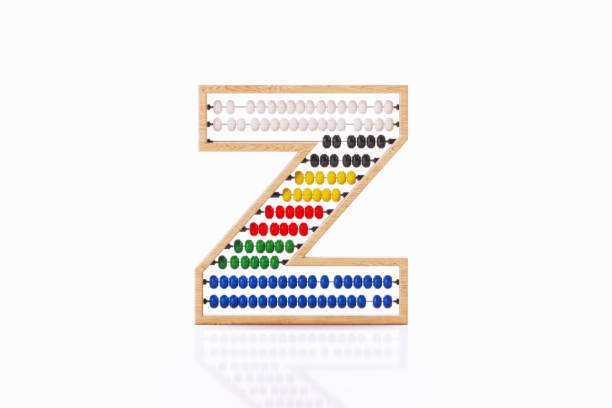 istock Letter Z Made Of Abacus On White Background 2176703764