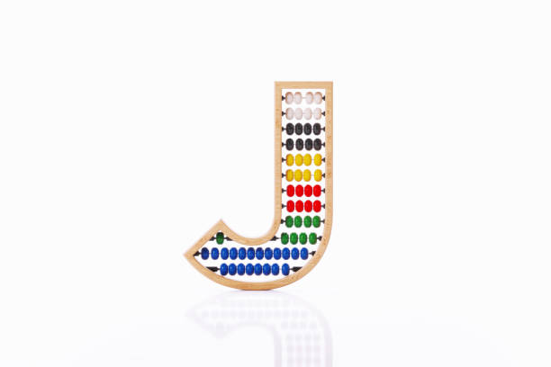 istock Letter J Made Of Abacus On White Background 2176703820