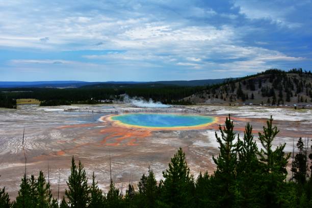 istock Landscape from a hill in Yellowstone National Park. 2176708904