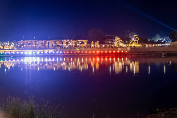 istock city night view with colorful lighting from different angle 2176711127