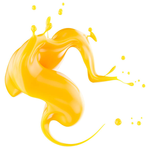 istock orange juice splash isolated on a white background. Clipping path. 3d render. 2176714580
