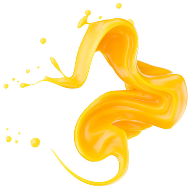 istock orange juice splash isolated on a white background. Clipping path. 3d render. 2176714624