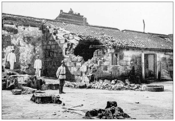 istock Antique image: Spanish-American war in the Philippines, San Antonio Battery 2176722680