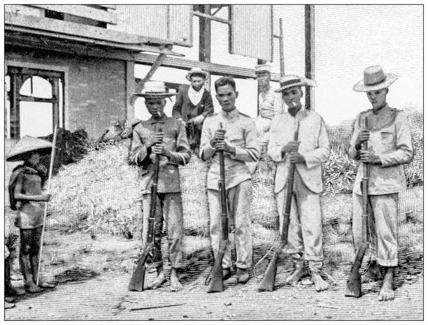 istock Antique image: Spanish-American war in the Philippines, Insurgent Soldiers 2176722838