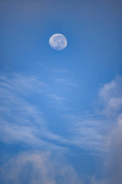 istock A large moon is in the sky above a blue sky 2176723030