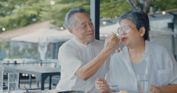 istock Senior dating concept. 2176729067