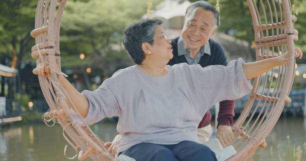 istock Senior dating concept. 2176729147