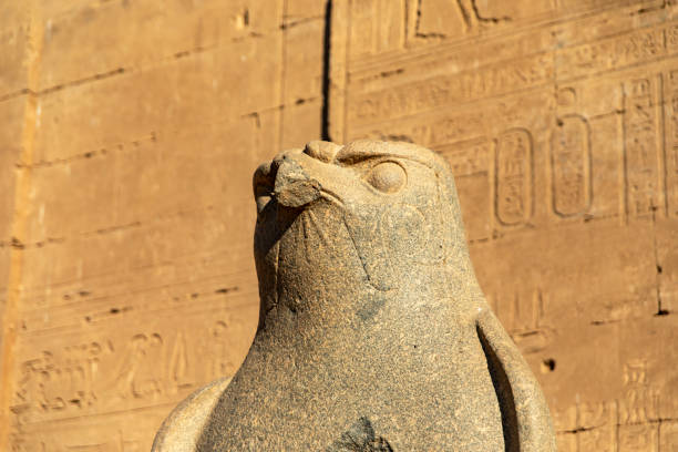 Egyptian goddess Isis carved in stone.