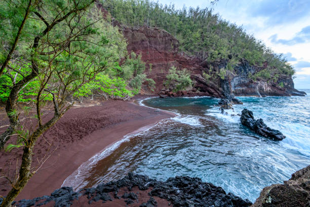 istock Beautiful bay with red sand in Hawaii 2176731766