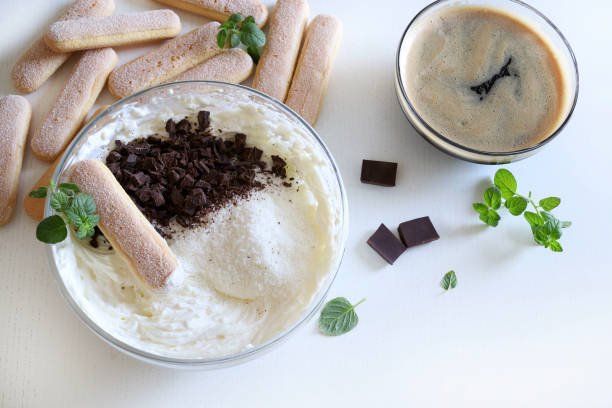 istock Tiramisu. Ingredients to prepare tiramisu. 2176732864