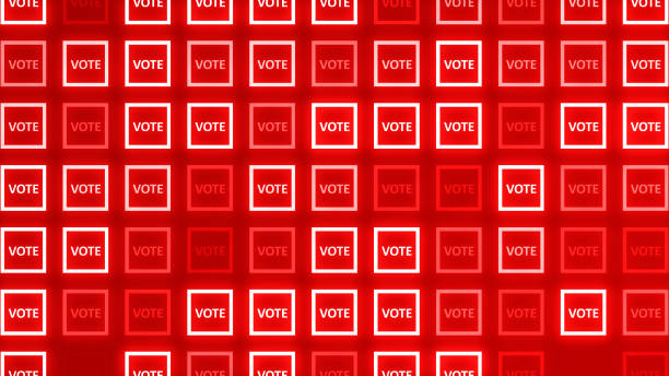 Vote 2024. Vector banner template for US presidential election.