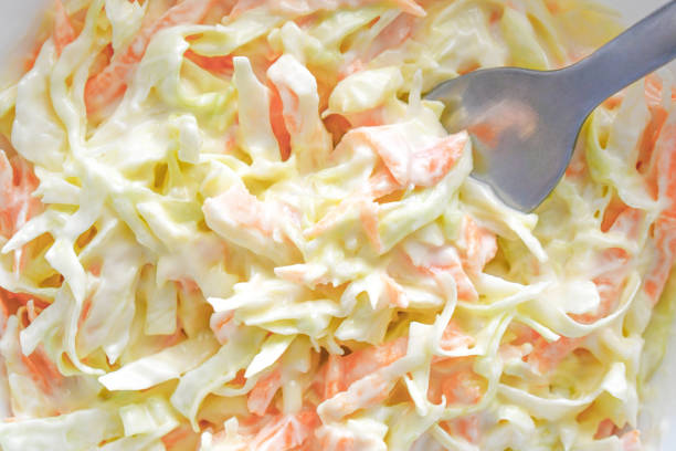 istock Coleslaw salad with carrot and cabbage. 2176739546
